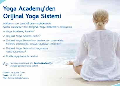 DENİZBANK - ORİJİNAL YOGA SİSTEMİ SUNUMU